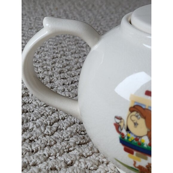 Tetley Character Teapot White Ceramic Collectible - Picture 2 of 11
